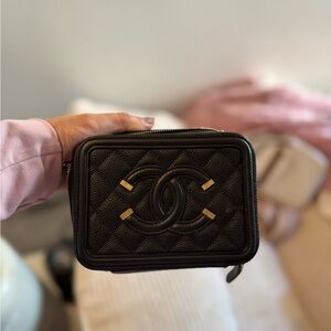 CHANEL Black Quilted Crossbody Bag